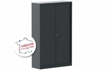 [Pas de famille] - [Pas de sous famille] - Armoire à rideaux H198xL120cm 4 tablettes