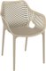BAHIA XL- Fauteuil en polypropylène renforcé fibre de verre-Finition Taupe (PTA)