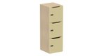 Meuble à cases H.137xL.45xP.50cm - 3 cases H43cm. portes avec découpe en partie haute. serrure à code