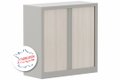 Armoire à rideaux H100xL100cm 2 tablettes