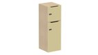 Meuble à cases H.137xL.45xP.50cm - 2 cases : 1 x H86cm (en bas) + 1 x H43cm. portes avec découpe en partie haute. serrure à code