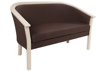 SCOLAIRE - Accueillir - Canapé MAMBO tissu enduit piètement bois - L133xP66xH80 cm