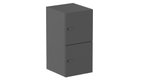 Meuble à cases H.92xL.45xP.50cm - 2 cases H43cm. portes pleine. serrure à code