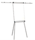 Chevalet sur pied H186xL67cm, fond tôle laquée bl effacable à sec et magnétique - PRIX HORS INSTALLATION
