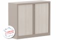 Armoire à rideaux H100xL120cm 2 tablettes