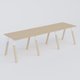 Table Keops Bois 280x120 cm de profondeur et hauteur 109 cm . Plateau épaisseur 25mm.