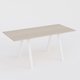 Table Keops Métal 260x120 cm de profondeur et hauteur 109 cm . Plateau épaisseur 25mm.