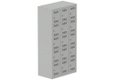 Vestiaire multicases 3 colonnes L,30cm 5 cases (fermeture cadenas) H,180xL,90xP,50cm coffre gris clair/portes gris clair