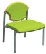 Chauffeuse 590 assise et dossier tissu enduit piètement époxy - L78xP70xH91 cm