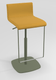 COCKTAIL Tabouret -Finitions : MOSAIC YELLOW (M310) / PIETEMENT EPOXY : structure coloris VERT BRONZE MAT (EP60)