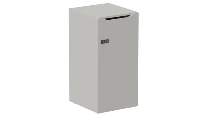 CASIERS - 1 case - Meuble à cases H.92xL.45xP.50cm - 1 case H86cm. porte avec découpe en partie haute. serrure à code