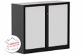 Armoire à rideaux H100xL120cm 2 tablettes