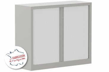 [Pas de famille] - [Pas de sous famille] - Armoire à rideaux H100xL120cm 2 tablettes