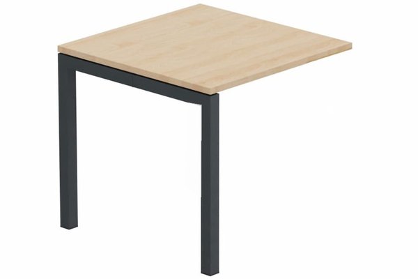 TABLES DE FORMATION - Composables piétement "Arche" - Module suivant table composable 80x80cm hêtre/ anthracite