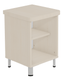 Chevet DANAÉ SIGNATURE mélaminé piètement époxy - L44xP46xH62 cm - Gris alu RAL 9006