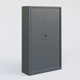 Armoire à rideaux H198xL120cm 4 tablettes-corps/rideau :ANAN
