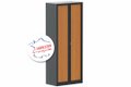 Armoire à rideaux H198xL80cm 4 tablettes