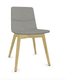 MELODY chaise 4 pieds bois frêne naturel