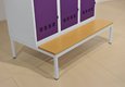 Socle banc pour vestiaire L40cm /gris clair - sur délai
