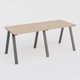 Table Keops Métal 280x120 cm de profondeur et hauteur 109 cm . Plateau épaisseur 25mm.