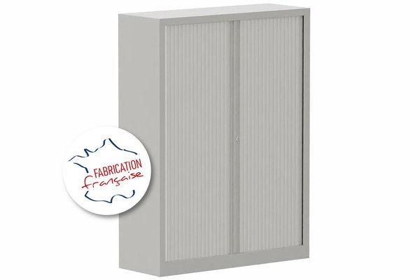 [Pas de famille] - [Pas de sous famille] - Armoire à rideaux H160xL120cm 3 tablettes