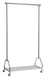 Portant mobile L.90xP.42xH.165cm, 4 roulettes orientables, finition chromée
