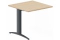 Module composable pied i, L.80xP.80cm, suivant, plateau hêtre, structure anthracite, plateau hêtre, structure anthracite