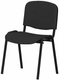 JOKER ECO - Chaise 4 pieds, tissu BONDAI noir