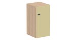 Meuble à cases H.92xL.45xP.50cm - 1 case H86cm. porte pleine. serrure à code