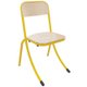 Chaise TRÉVISE AST assise et dossier bois Blueprotech® piètement époxy - T6