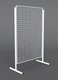 Grille d'exposition maille 50x50 mm époxy - L105xP50xH205 cm - Blanc