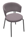 CURVY chaise 4 pieds tube rond. L.53xP.54xH.76.5cm-hauteur assise 46cm