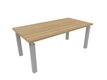 X4- Plan Manager 200x100cm Plateau : Chêne naturel / Pietements : alu