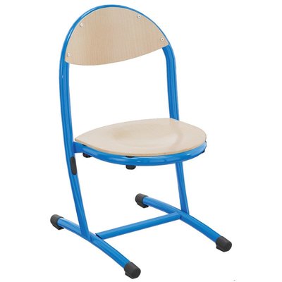 SCOLAIRE - Decouvrir - Chaise HÉLIA assise et dossier bois Blueprotech® piètement époxy - T2