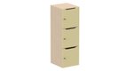 Meuble à cases H.137xL.45xP.50cm - 3 cases H43cm. portes avec découpe en partie haute. serrure à clé