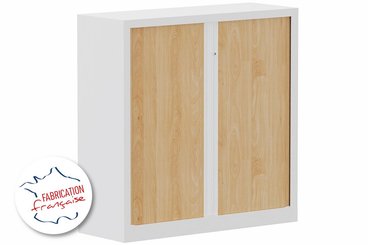 [Pas de famille] - [Pas de sous famille] - Armoire à rideaux H120xL120cm 2 tablettes