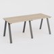 Table Keops Métal 280x120 cm de profondeur et hauteur 109 cm . Plateau épaisseur 25mm.