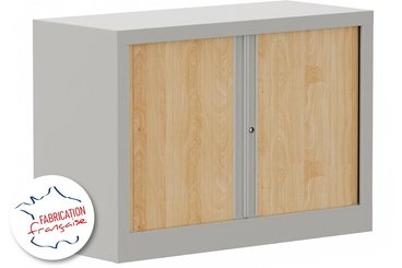 [Pas de famille] - [Pas de sous famille] - Armoire à rideaux H69,5xL100cm 1 tablette