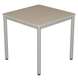 Table CARÉLIE plateau ép.21 mm stratifié chant ABS arrondis piètement époxy - 80x80 cm - T6