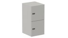 Meuble à cases H.92xL.45xP.50cm - 2 cases H43cm. portes pleine. serrure à code
