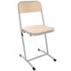 Chaise SAKI assise et dossier bois Blueprotech® piètement époxy - T7