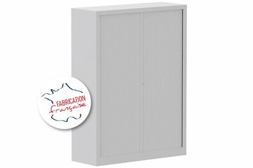 [Pas de famille] - [Pas de sous famille] - Armoire à rideaux H160xL120cm 3 tablettes