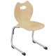Chaise GIPSY II coque Poisson bois Blueprotech® piètement aluminium époxy - T4
