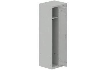 [Pas de famille] - [Pas de sous famille] - Vestiaire industrie propre 2 portes (fermeture cadenas) H180xL60xP50cm coffre gris clair/ porte(s) gris clair