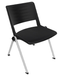 LEO Chaise 4 pieds, époxy coloris aluminium