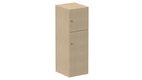 Meuble à cases H.137xL.45xP.50cm - 2 cases : 1 x H86cm (en bas) + 1 x H43cm. portes pleine. serrure à clé