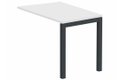 Retour vague à droite 90x60cm sur pied blanc/anthracite - sur délai