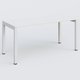 K3 Plateau droit 160x70 pieds fixe. Plateau Blanc et pietement Blanc.