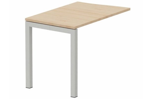 Gamme K3 - Extensions - Plans vagues - Retour vague à gauche 90x60cm sur pied hêtre/aluminium