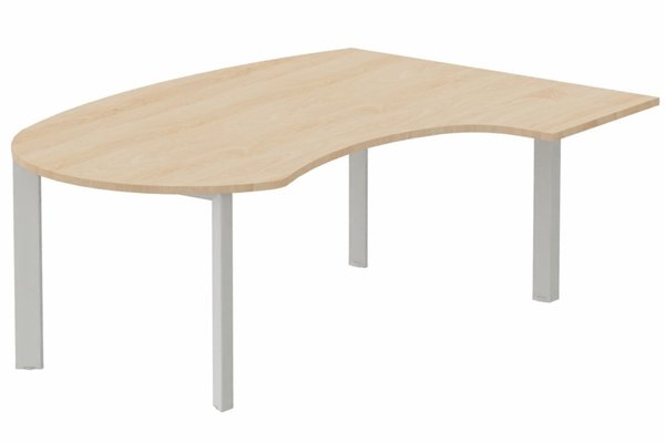 Gamme K7 - Plans compacts - K7 compact 90° manager 190x141x104x60cm, plateau hêtre, structure aluminium